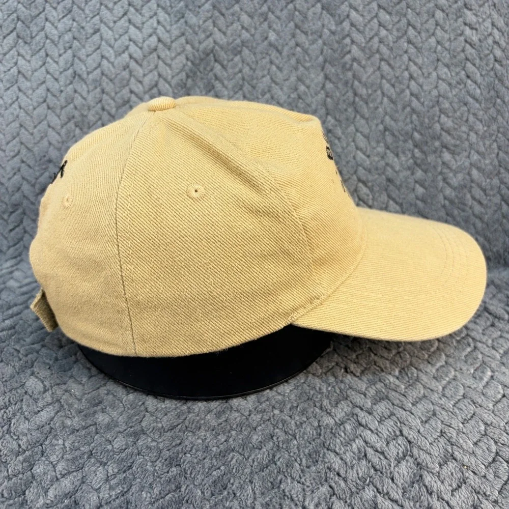 Buutu Safaris Mens Tan Khaki Embroidered Bird Logo Baseball Hat Adjustable Cap